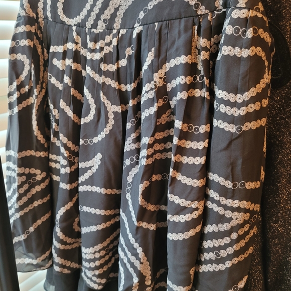 NWOT Banana Republic Printed Silk Skirt SzL - Picture 2 of 7